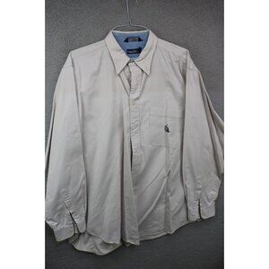 Nautica Men's Vintage Long Sleeve Button Up Shirt-Size XL/Tall